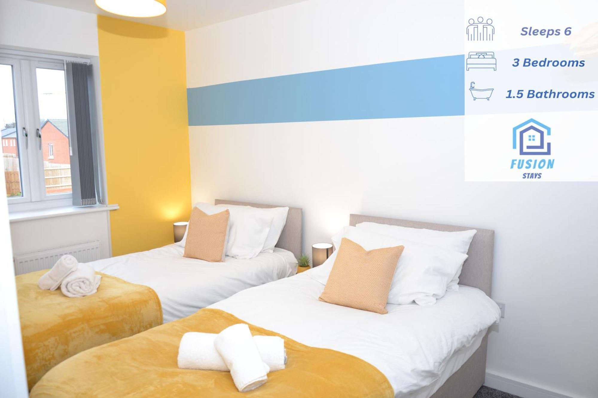 Erasmus House - 3 Bedrooms - Centre, Netflix, Wifi, Free Private Parking *
